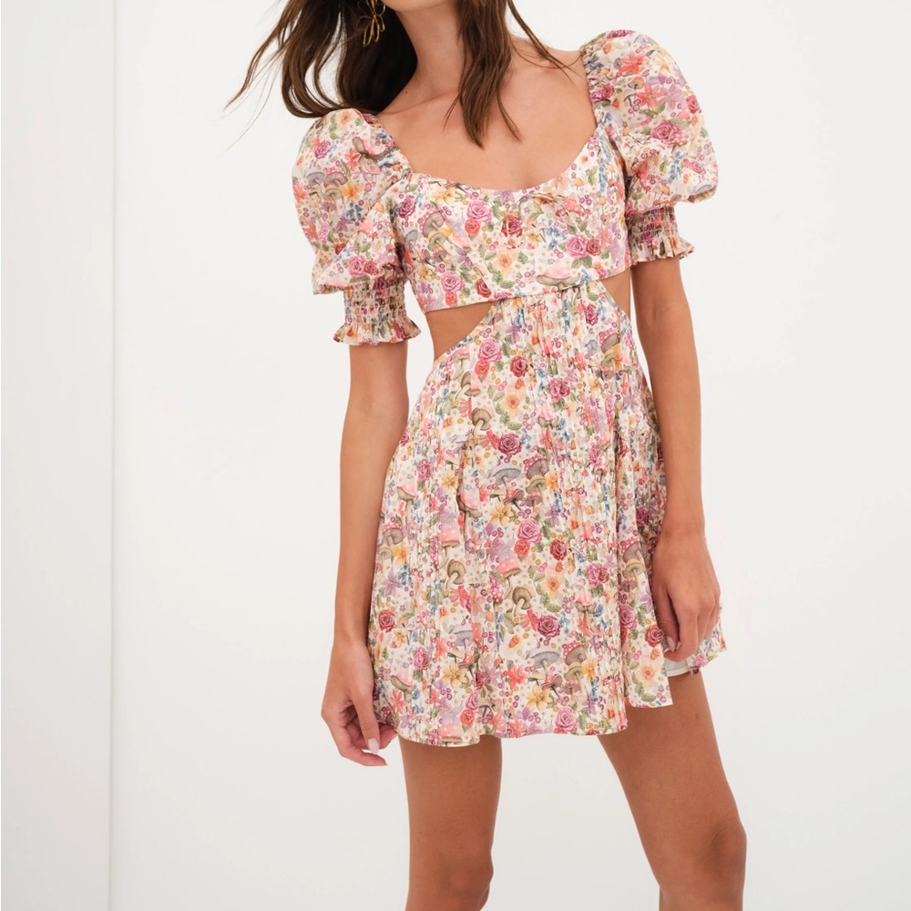 For Love and Lemons Arya Mini Dress NWT